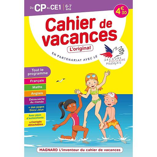 Cahier de vacances du CP au CE1