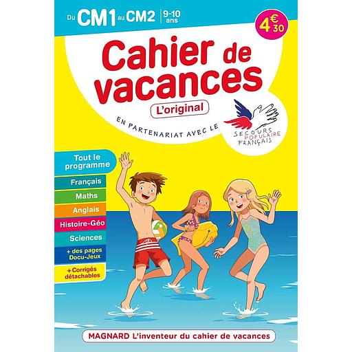 Cahier de vacances du CM1 au CM2
