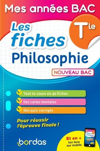 Mes années BAC - Les fiches philosophie Tle