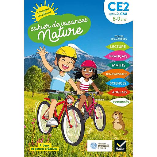 Cahier de vacances nature du CE2 au CM1  - Toutes les matières