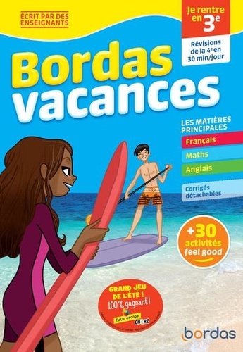 Bordas vacances - je rentre en 3e