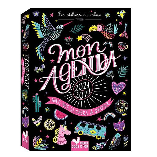 Mon agenda 2021-2022 avec des stickers à gratter