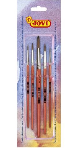 Pochette 5 Pinceaux (0,4,6,8,12) Rèf 8185