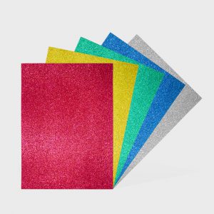 Pochette de 10 Couleurs A4 Papier Mousse Pailleté