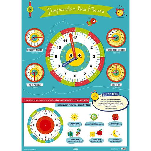 J'apprends à lire l'heure
