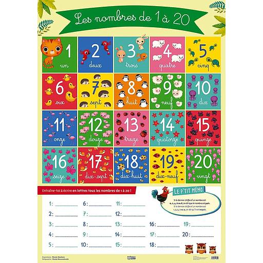 Les nombres de 1 à 20