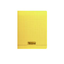 Cahier Pique Polypro Jaune 192P 90g 17x22 Rèf 18344