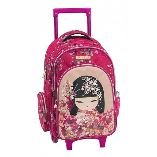 Cartables à Roulettes Kimmidoll 3 Compartiments Rouge