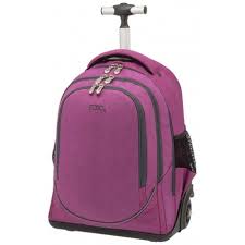 Cartable à Roulette Violet UNI