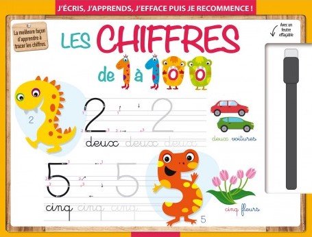 MAXI KIDS Les Chiffres de 1 à 100 avec Son Feutre effaçable