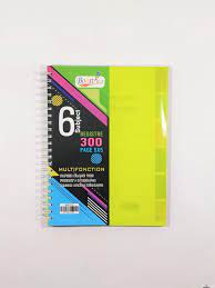 Registre avec Spiral 5*5 300 Pages 70G 6 Sujuts