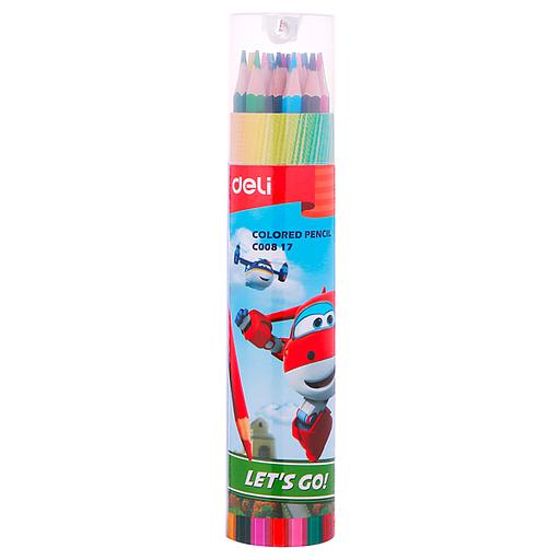 Crayons de Couleurs Super Wings 18 Couleurs