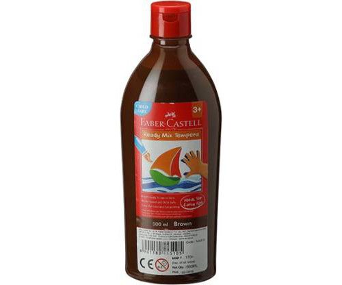 Bouteille de Peinture 500 ML Tempera Marron