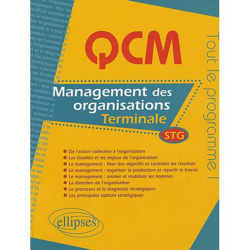 Management des organisations Tle STG