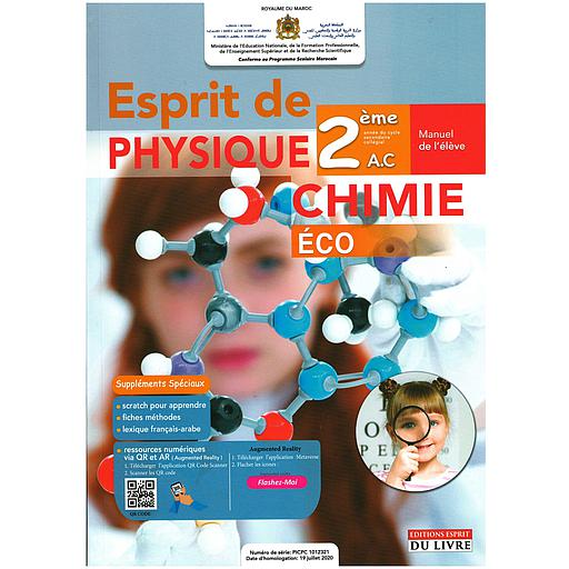 ESPRIT DE PHYSIQUE CHIMIE 2 AC ECO