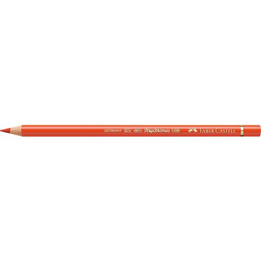 Crayon de couleur Polychromos 115 orange cadmium foncé
