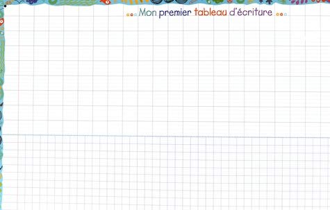 Mon premier tableau d'écriture : Posters recto-verso