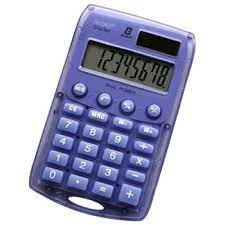 Calculatrice de Poche Rebell Bleu 113*67