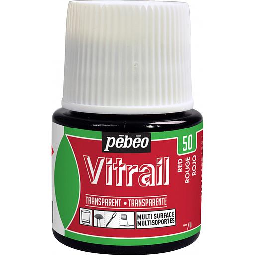 Peinture pour Vitrail Rouge Pébéo 45 ml N°50