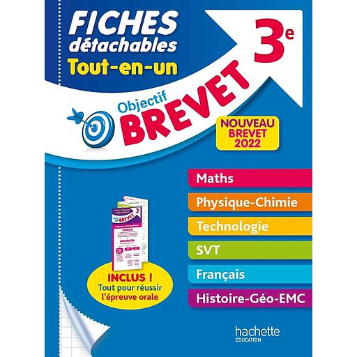 Objecti Brevet - Fiches détachables tout-en-un 3e - éd 2022
