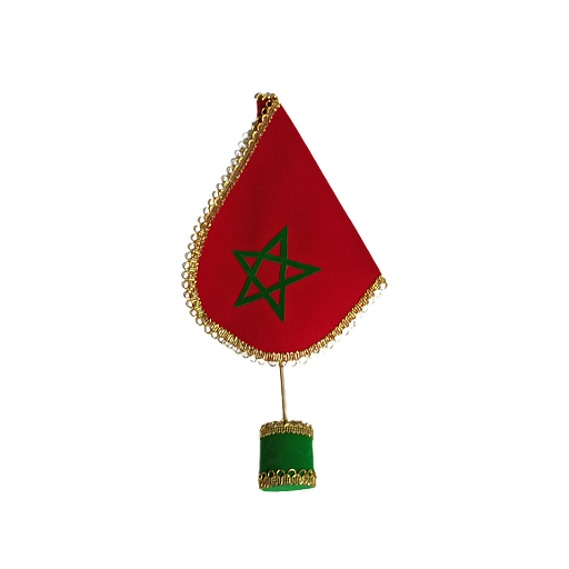 Drapeau Maroc avec Support