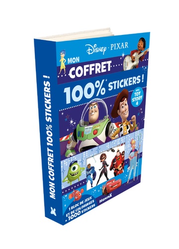 Mon coffret 100 % stickers ! Avec Toy Story 4  - 1 bloc de jeux et de coloriages + 1000 stickers