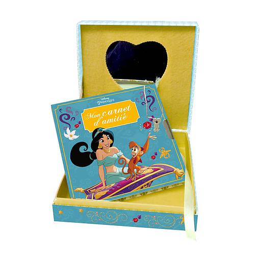 Disney Princesses Jasmine, Mon coffret secret  - Une jolie boîte avec miroir et un carnet d'amitié avec cadenas + 2 clefs