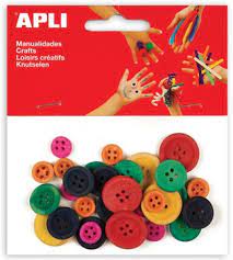 Sachet de 30 Boutons En Bois Kids Rèf 13481