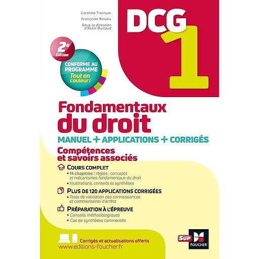 Fondamentaux du droit DCG 1  - Mannuel + applications
