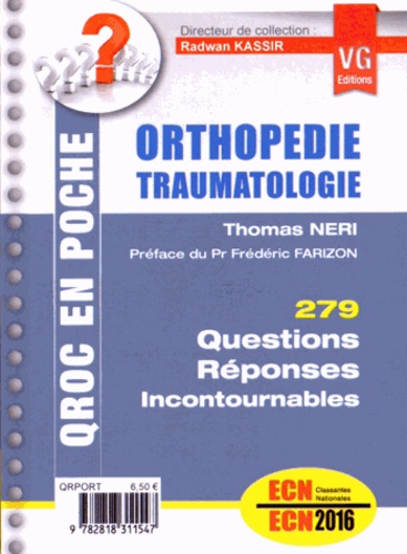QROC en poche - Orthopédie Traumatologie