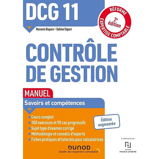 DCG 11 Contrôle de gestion - Manuel Savoirs &amp; Compétences - Campus