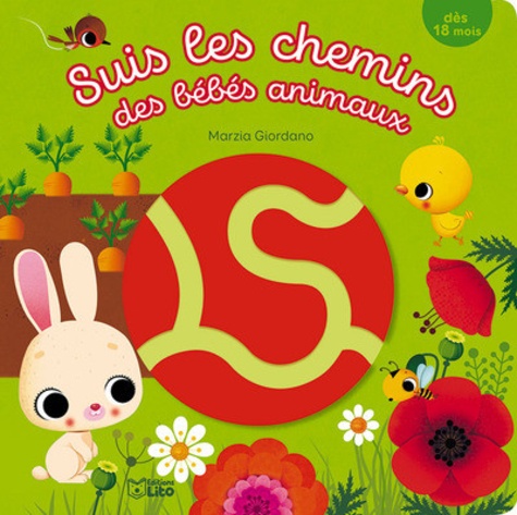 Suis les chemins des bébés animaux