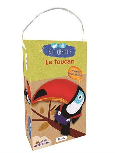 Le toucan: Avec du tissu prédécoupé, du rembourrage, 1 fil de coton blanc, 2 échevettes de fil de coton, 1 aiguille et 1 notice