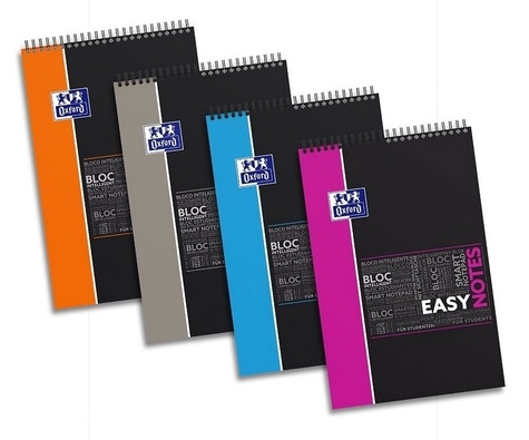 Bloc EASY NOTE spiralé 160 pages seyès 21 x 31,5 cm avec appli Scribzee