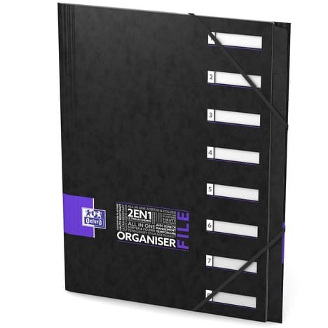 Trieur A4 - 8 compartiments - Organiser File - Carton - Oxford