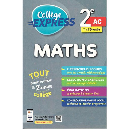 Collège Express Maths 2 AC 1&amp;2 Semestre