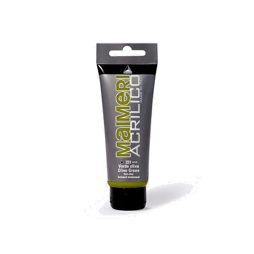 Peinture acrylique Maimeri 200 ml Vert Olive N°331