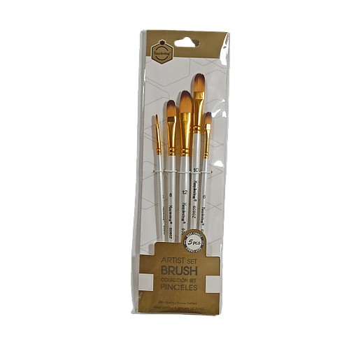 Pochette de 5 Pinceau Rond