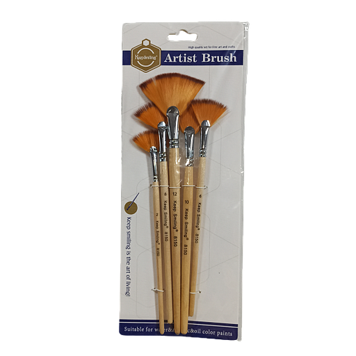 Pochette de 5 Pinceau éventail