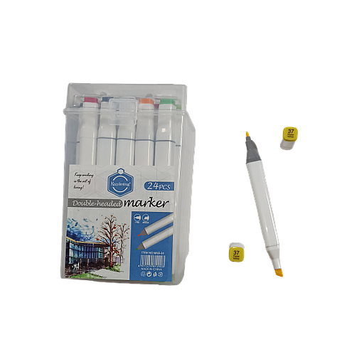 Boite de 24 Marqueurs adulte Double Point