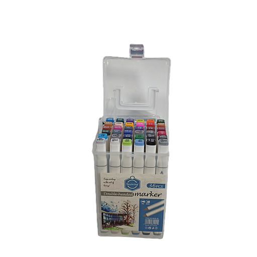 Boite de 36 Marqueurs adulte Double Point