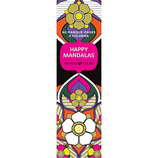 Happy mandalas  - 60 marque-pages à colorier