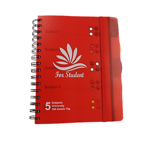 Registre Université Spiral 5 Sujets 70Grs A5