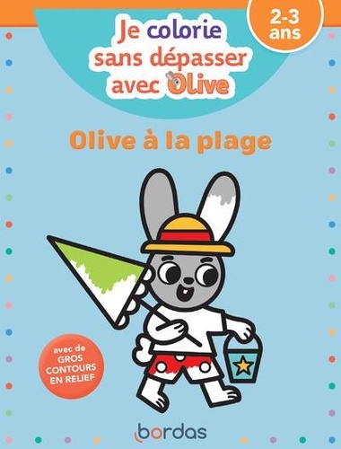 Olive à la plage  - Je colorie sans dépasser avec Olive