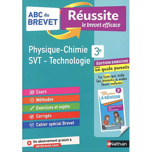 Physique-Chimie, Sciences de la Vie et de la Terre, Technologie 3e  - Avec un guide parents