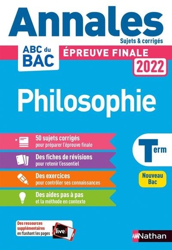 Philosophie Tle  - Sujets & corrigé
