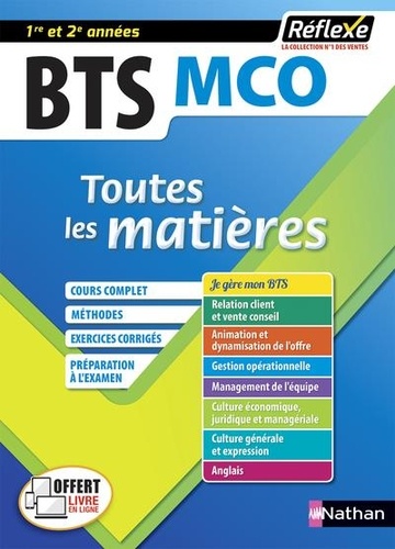 Toutes les matières BTS MCO 1re et 2e années