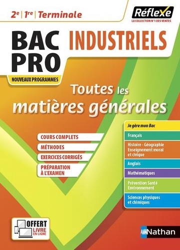 Toutes les matières générales Bac Pro Industriels 2e, 1re, Tle