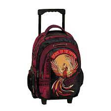 Cartable à Roulette Harry 3 Compartiment Rouge