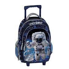 Cartable à Roulette Astronaut 3 Compartiment Bleu Rèf 211255